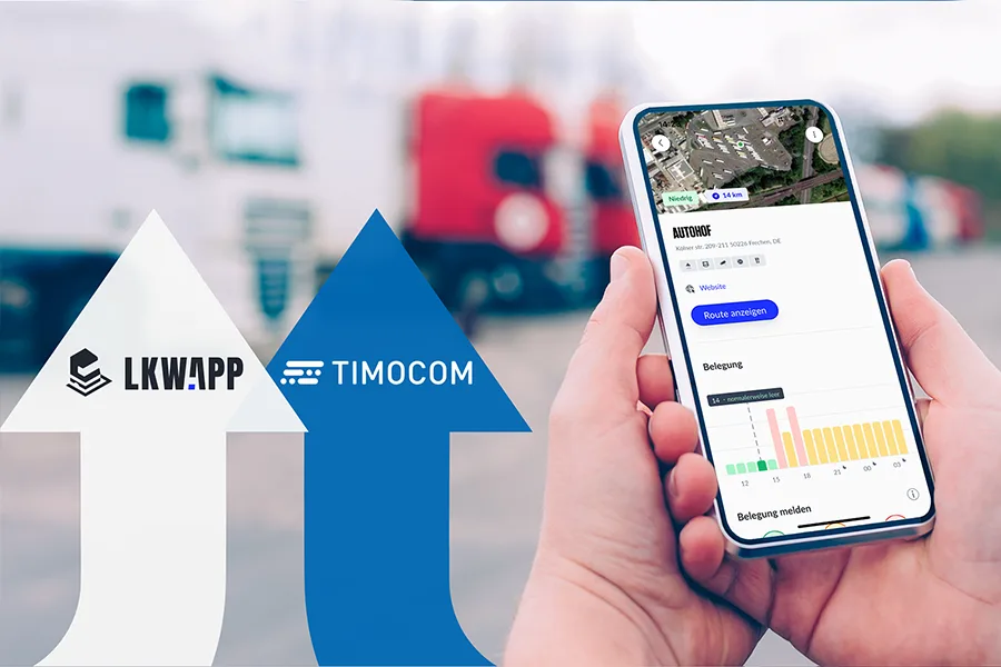 TIMOCOM invests strategically in Aparkado, the developer of LKW.APP