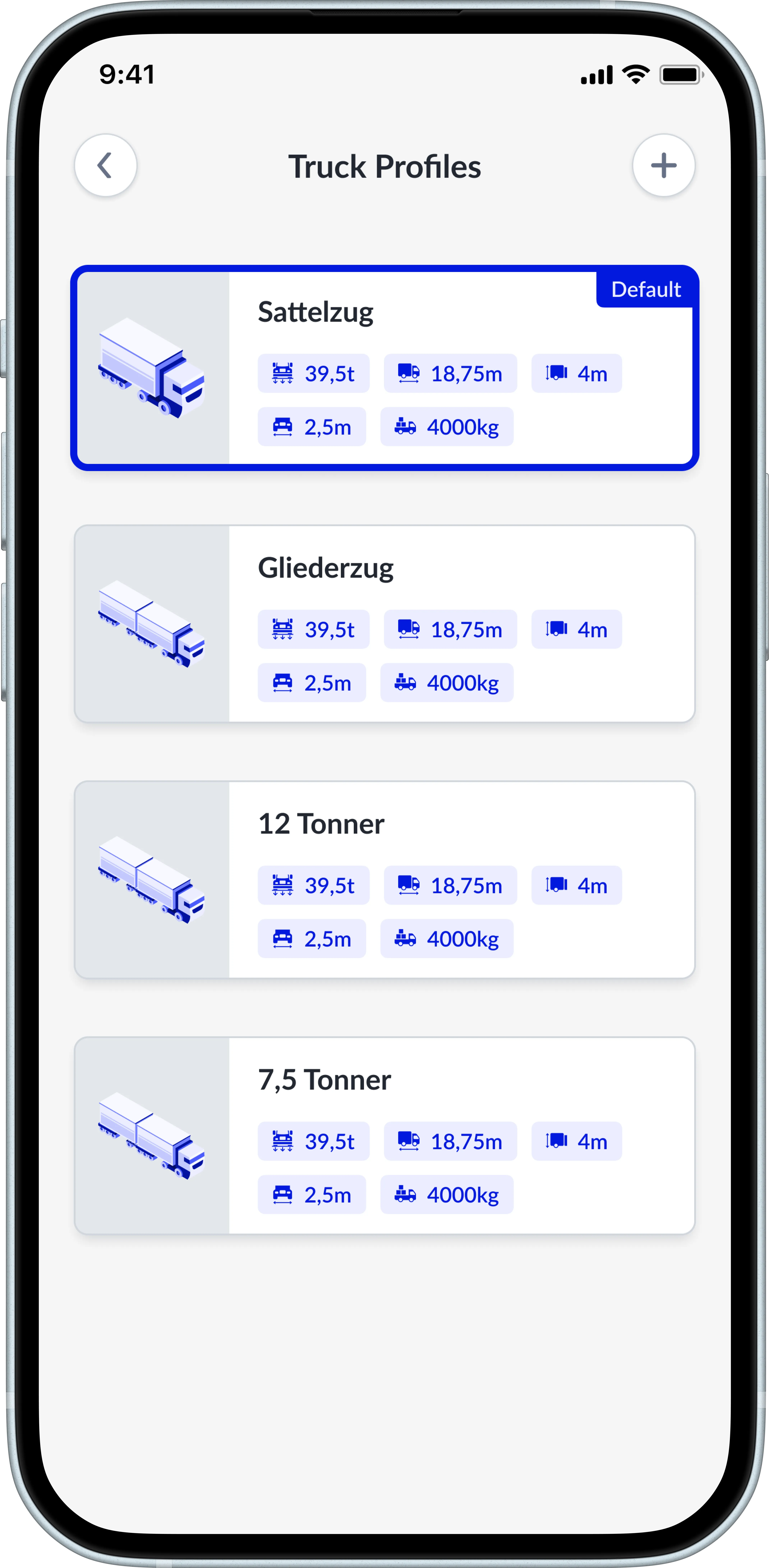 Dein Truck, deine Route