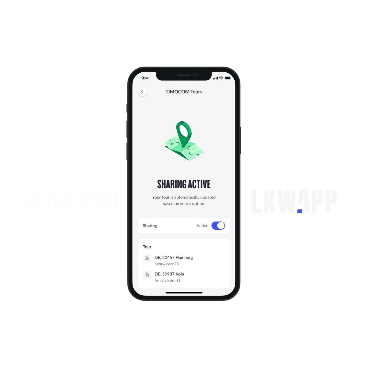 LKW.APP i TIMOCOM — śledzenie przesyłek w czasie rzeczywistym
