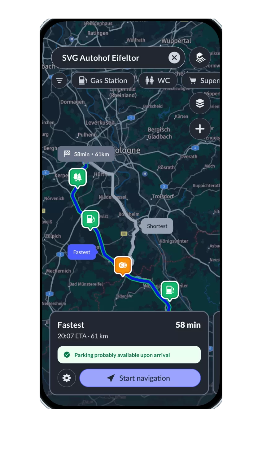 Parkplätze finden